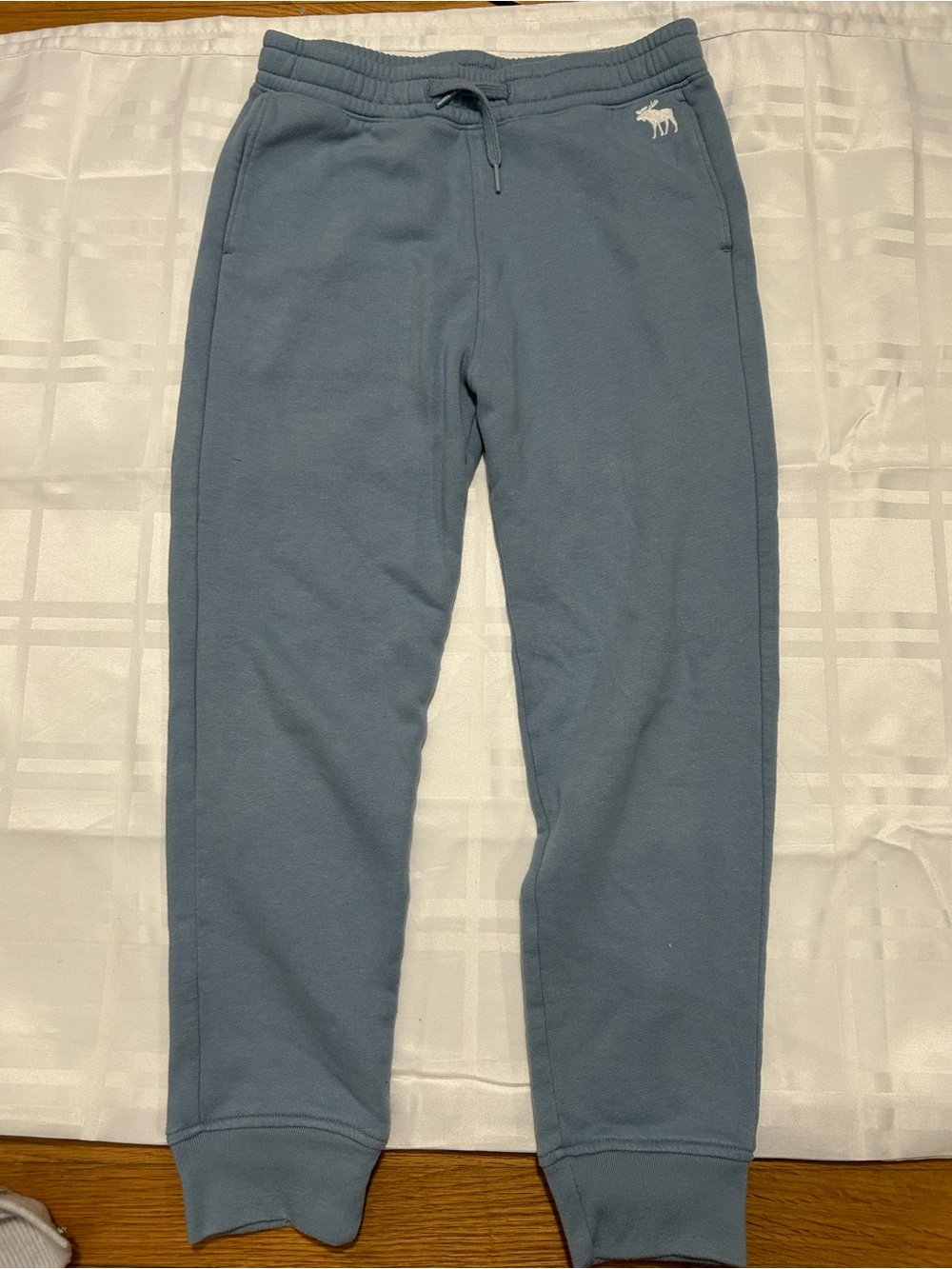 abercrombie kids Dusty Blue Logo Sweat Joggers
